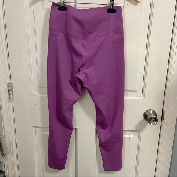Girlfriend Collective High Rise Compressive Leggings Medium Purple Athleisure - Picture 7 of 8